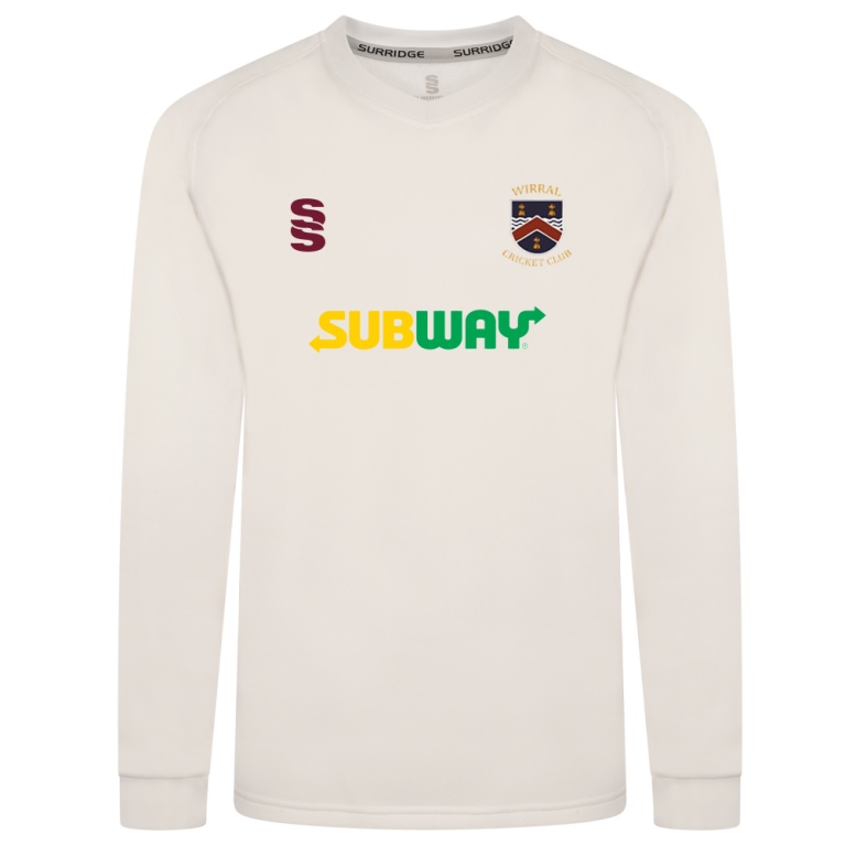 Wirral CC BLAST LONG SLEEVE SWEATER - Ivory