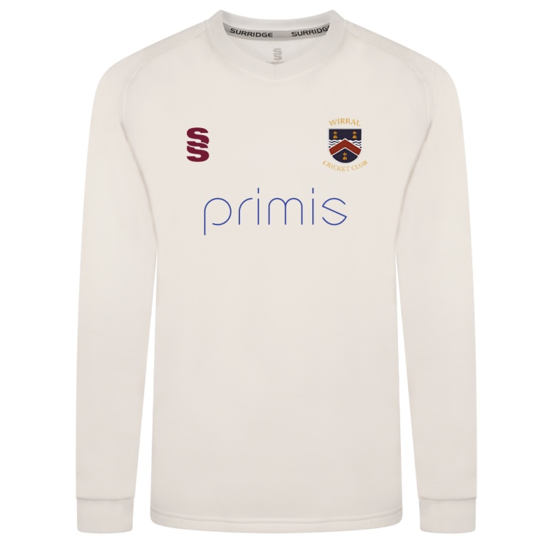 WIRRAL CC BLAST LONG SLEEVE SWEATER - Ivory