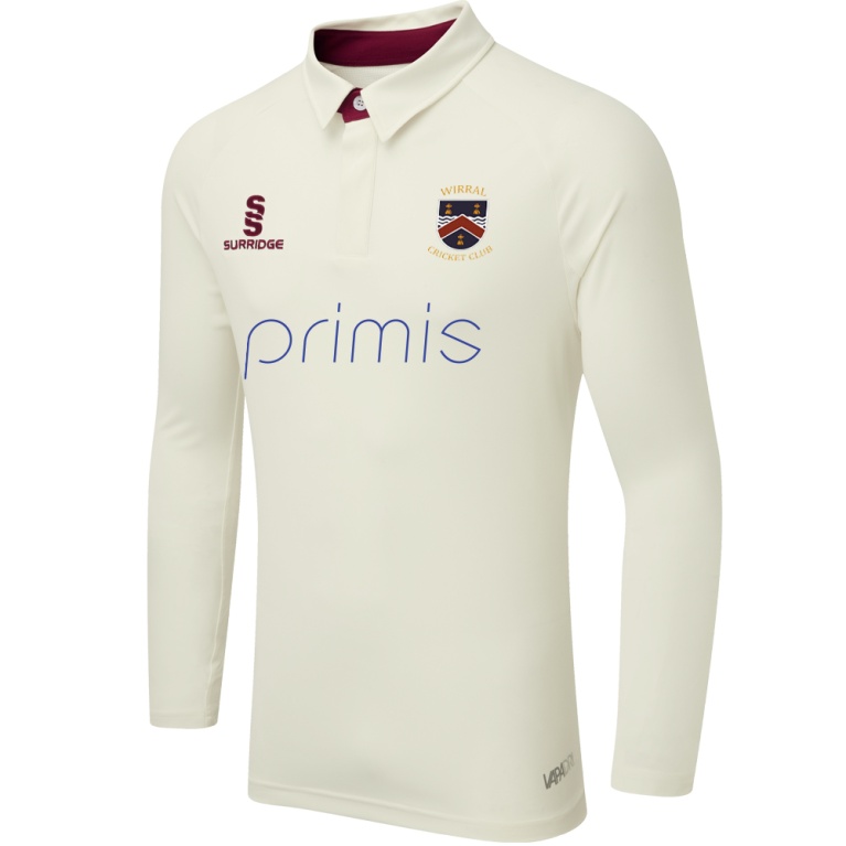 Ergo Long Sleeve Cricket Shirt Maroon
